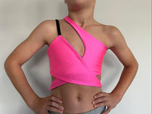 Load image into Gallery viewer, Mylee Crop Pink/Black
