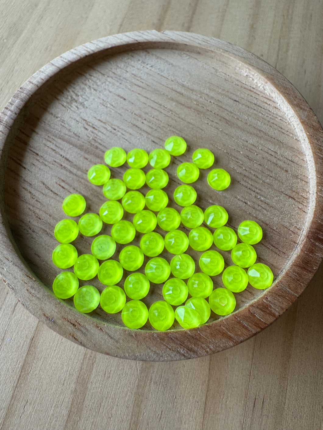 Neon Elevtric Yellow Rhinestones