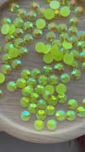 Load and play video in Gallery viewer, Neon Yellow Jelly Rhinestone

