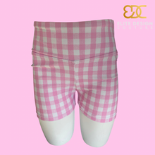 Load image into Gallery viewer, Pink Gingham Shorts
