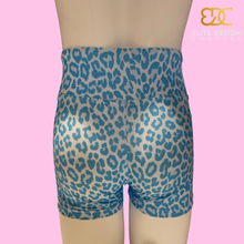 Load image into Gallery viewer, Girls Blue Leopard Print Shorts
